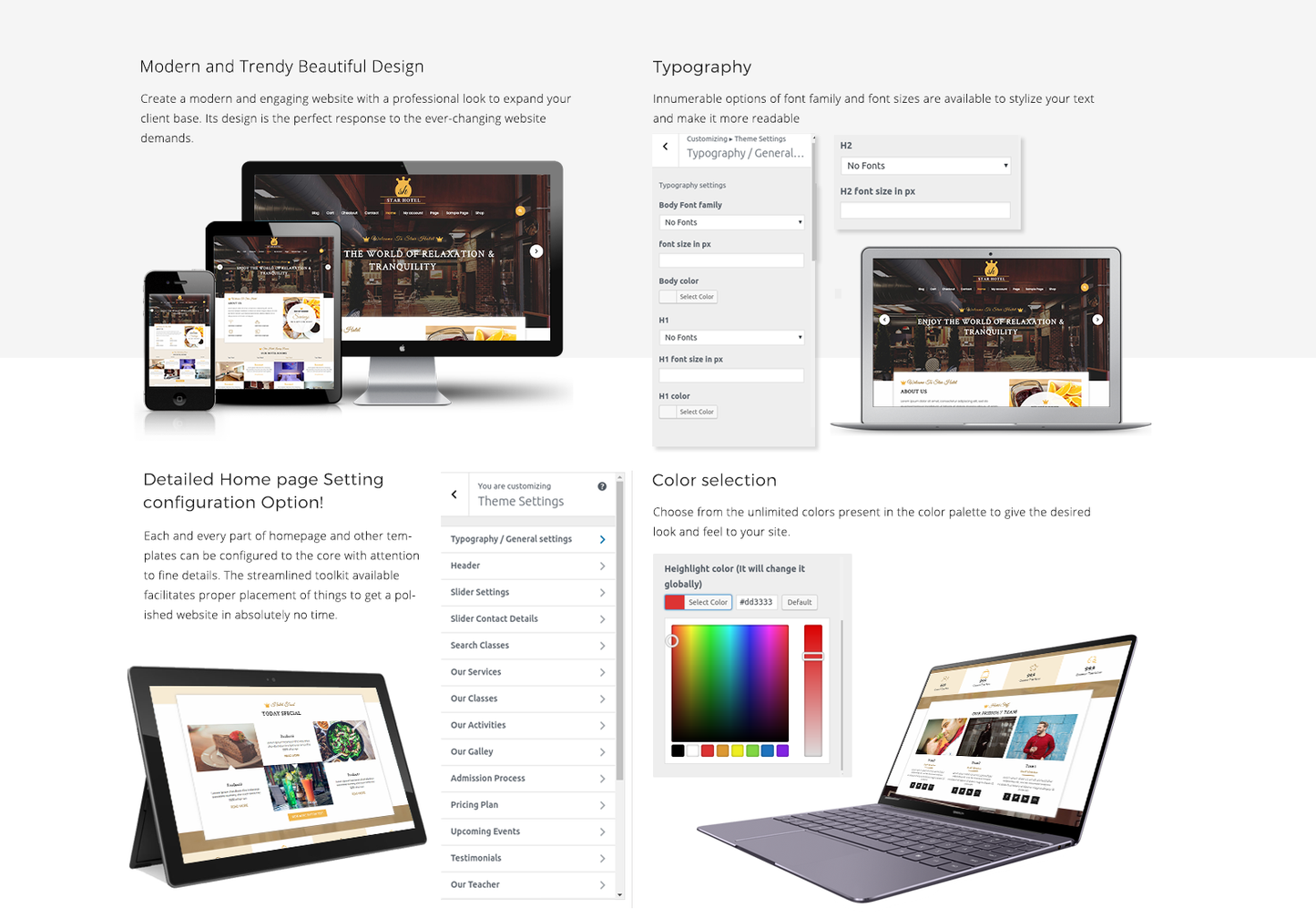 Hotel WordPress Template