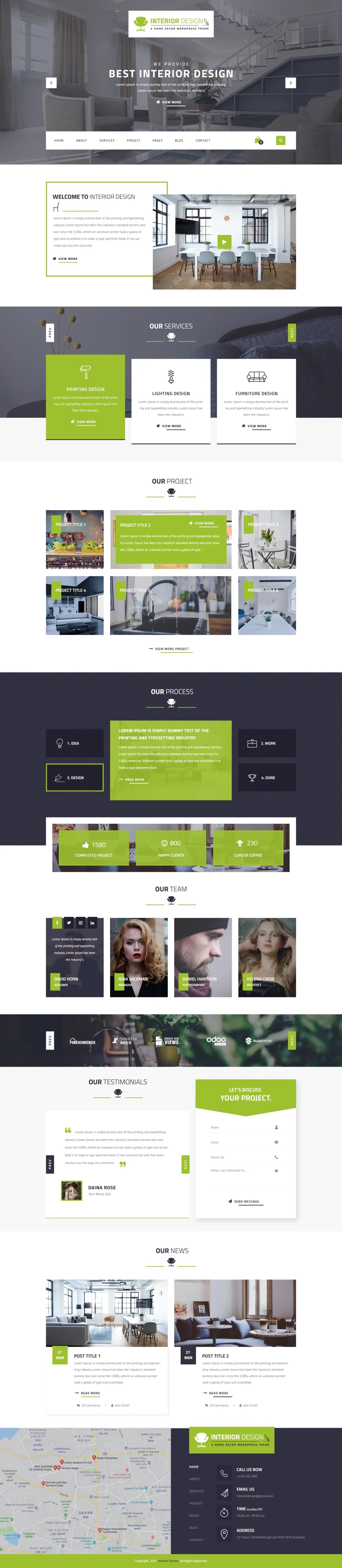 Interior Design WordPress Template Buywptemplates
