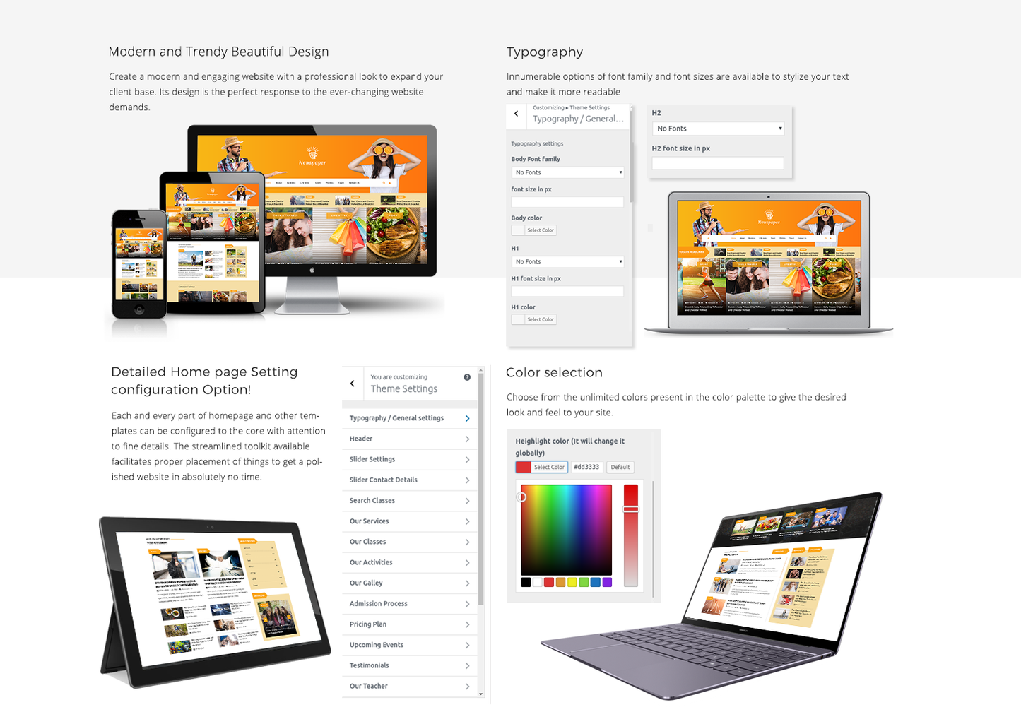 Newspaper WordPress Template