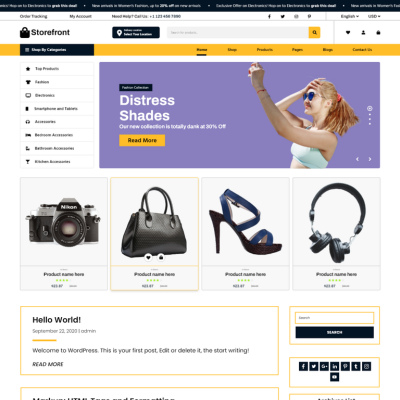 Free Storefront WordPress Theme