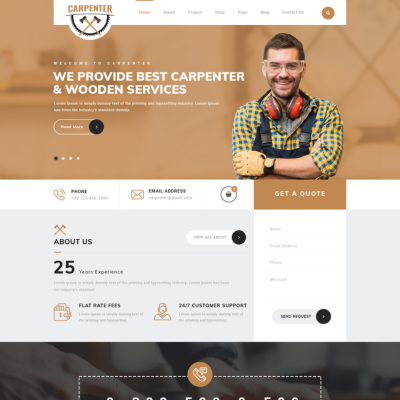 Free Furniture WordPress Template
