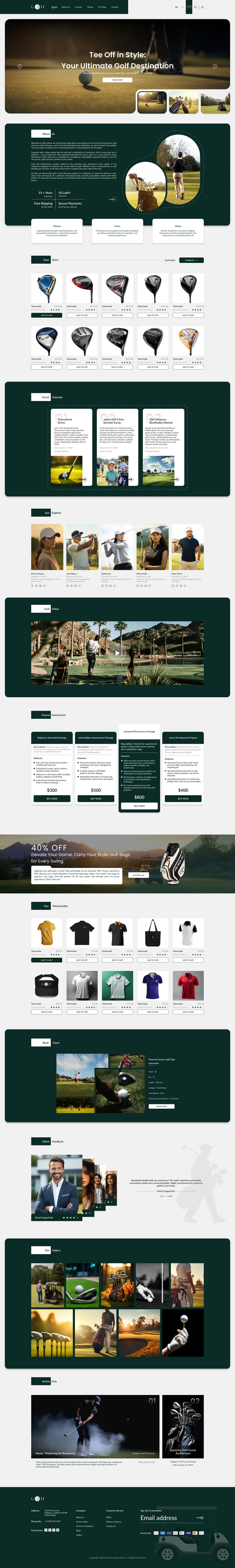 Golf Coast WordPress Theme