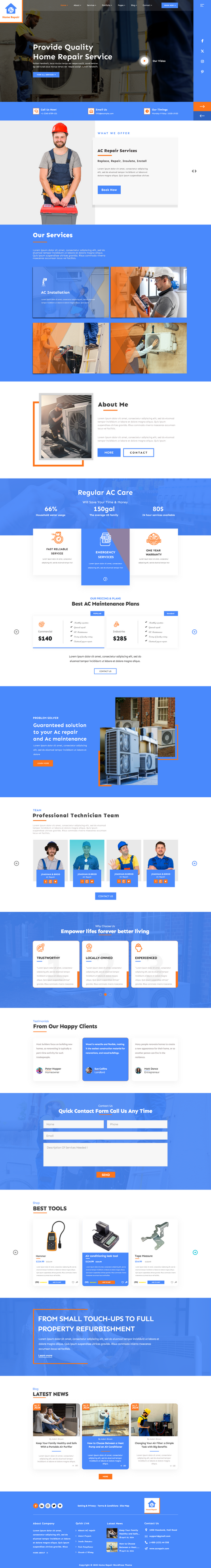 Home repair wordpress theme