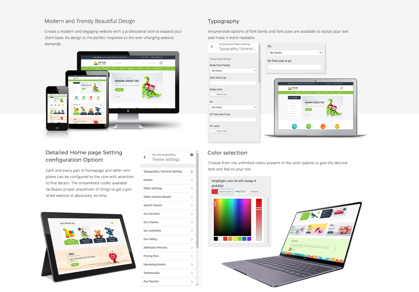 kids WordPress Template