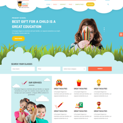 Free Education WordPress Theme