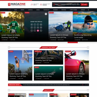 Magazine WordPress Template