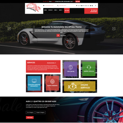 Free Car Dealer WordPress Theme