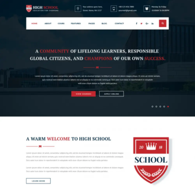 School WordPress Template