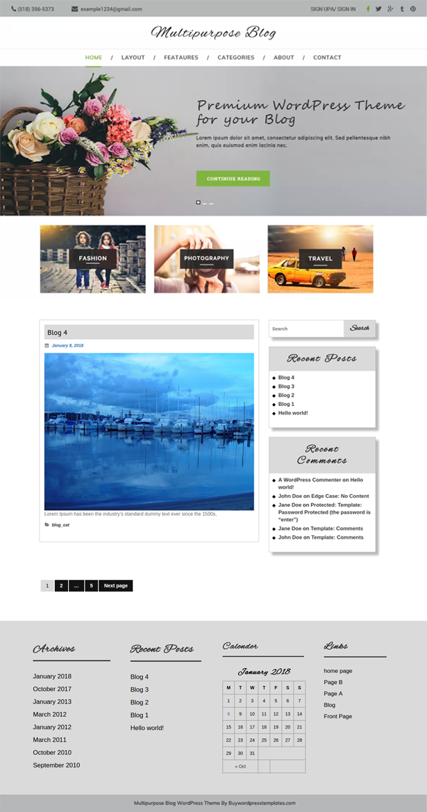Best Free Multipurpose Blog WordPress Theme for Bloggers of Today ...