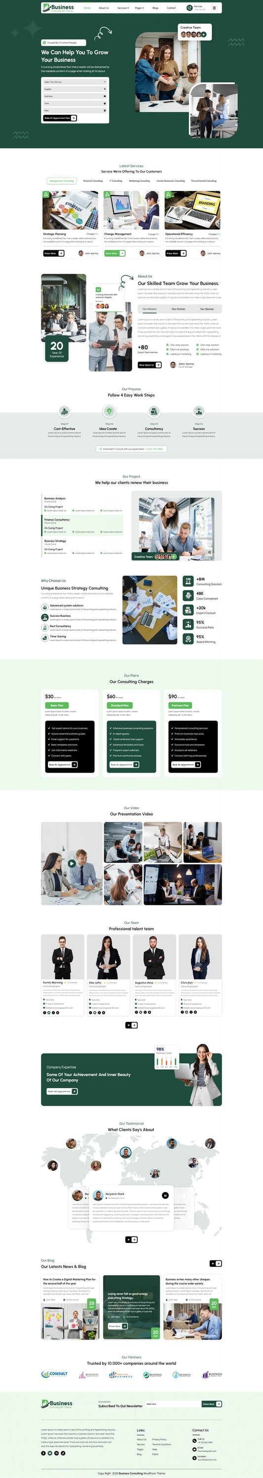 business consultant wordpress theme