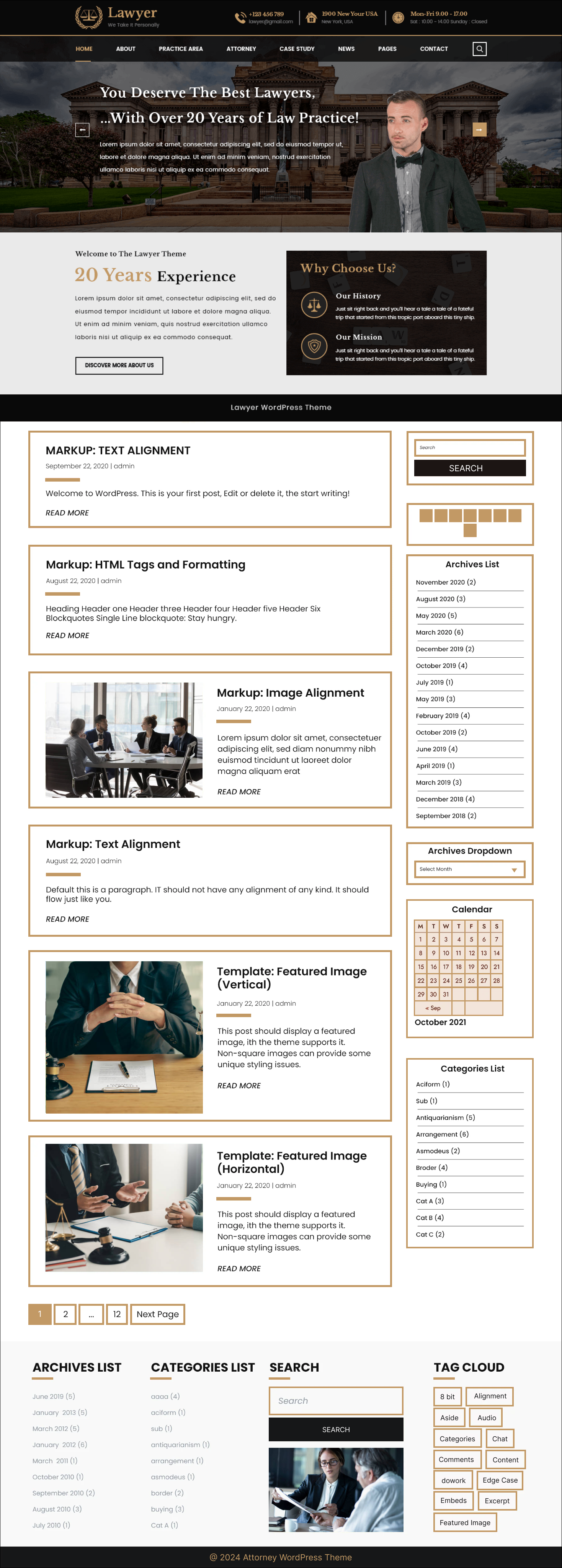 free lawyer wordpress theme