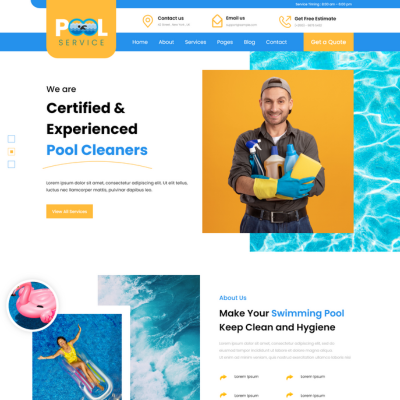 Swimming Pool WordPress Theme