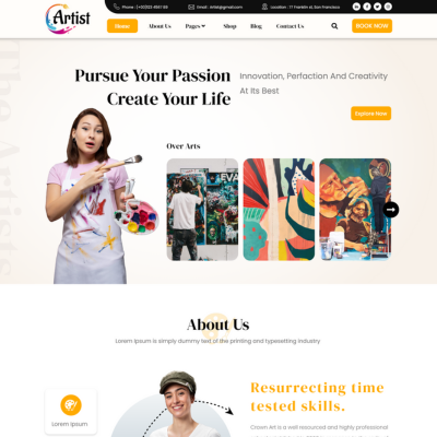 Artist Portfolio WordPress Theme