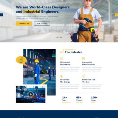 Industrial WordPress Template