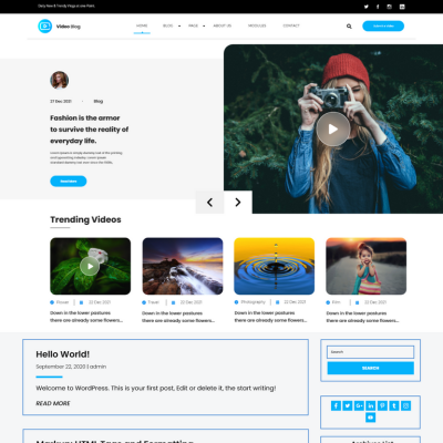 Free Video Streaming WordPress Theme