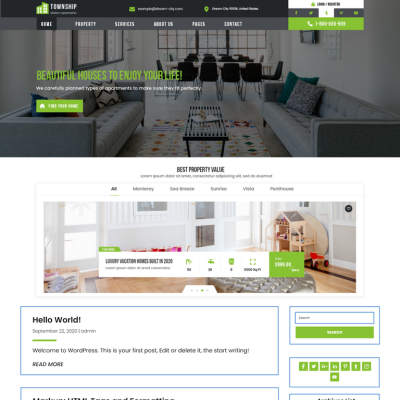 Free Villa WordPress theme