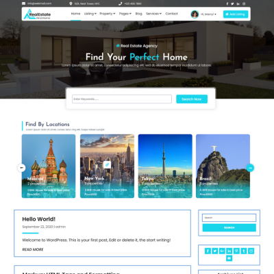 Free Broker WordPress theme