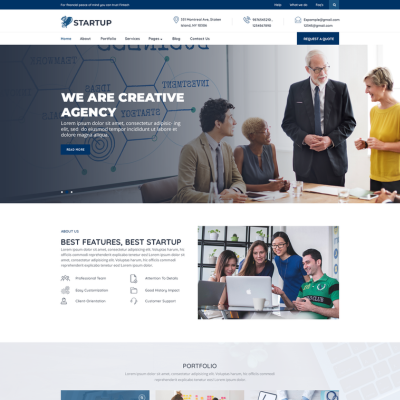 Business Startup WordPress Theme