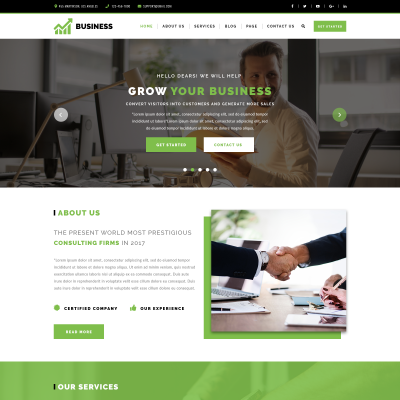 WordPress Template for Business
