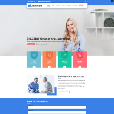 Free Appointment WordPress Theme | Perfect for Booking Services ...