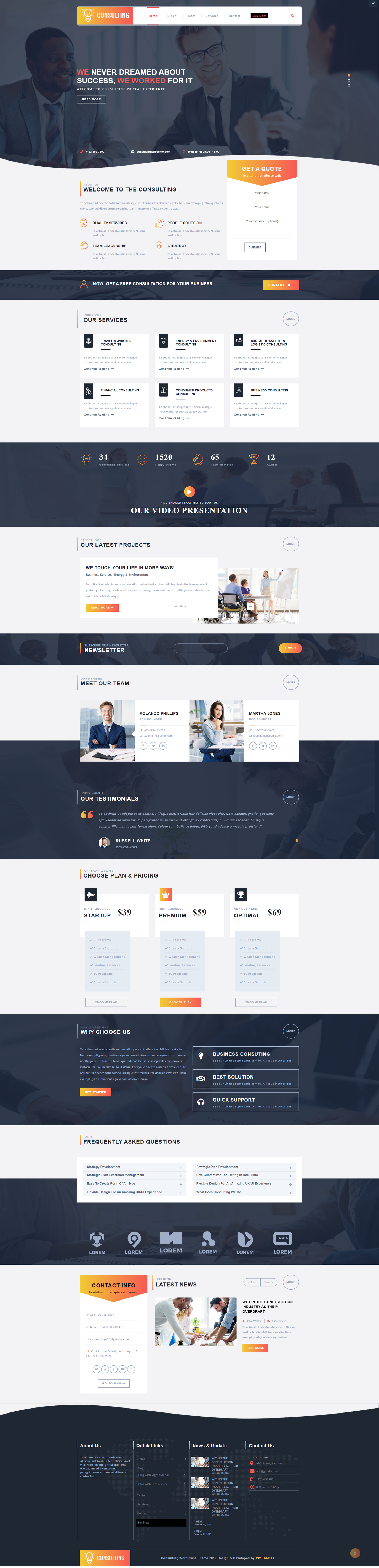 Consulting WordPress Template