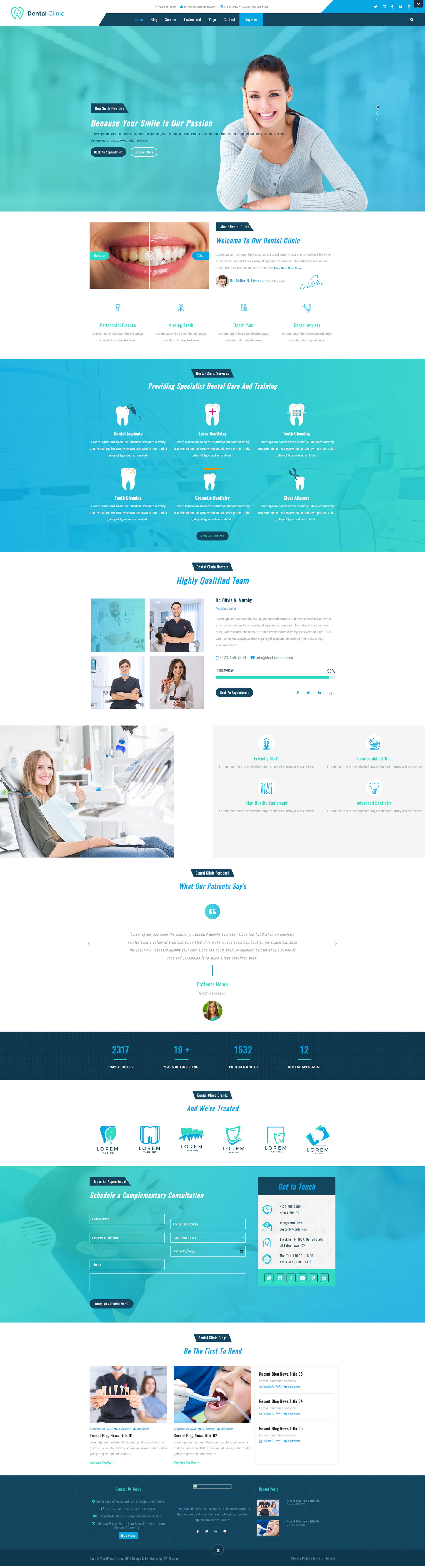 Dentist WordPress Template