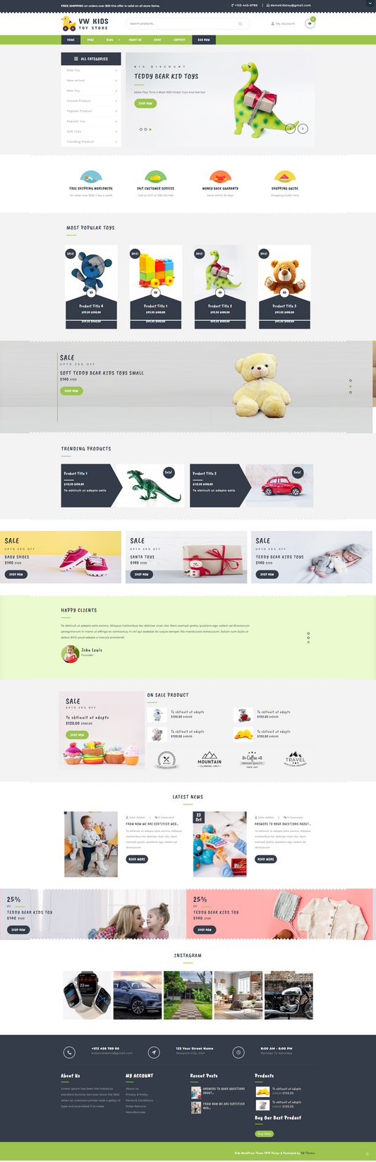 kids WordPress Template