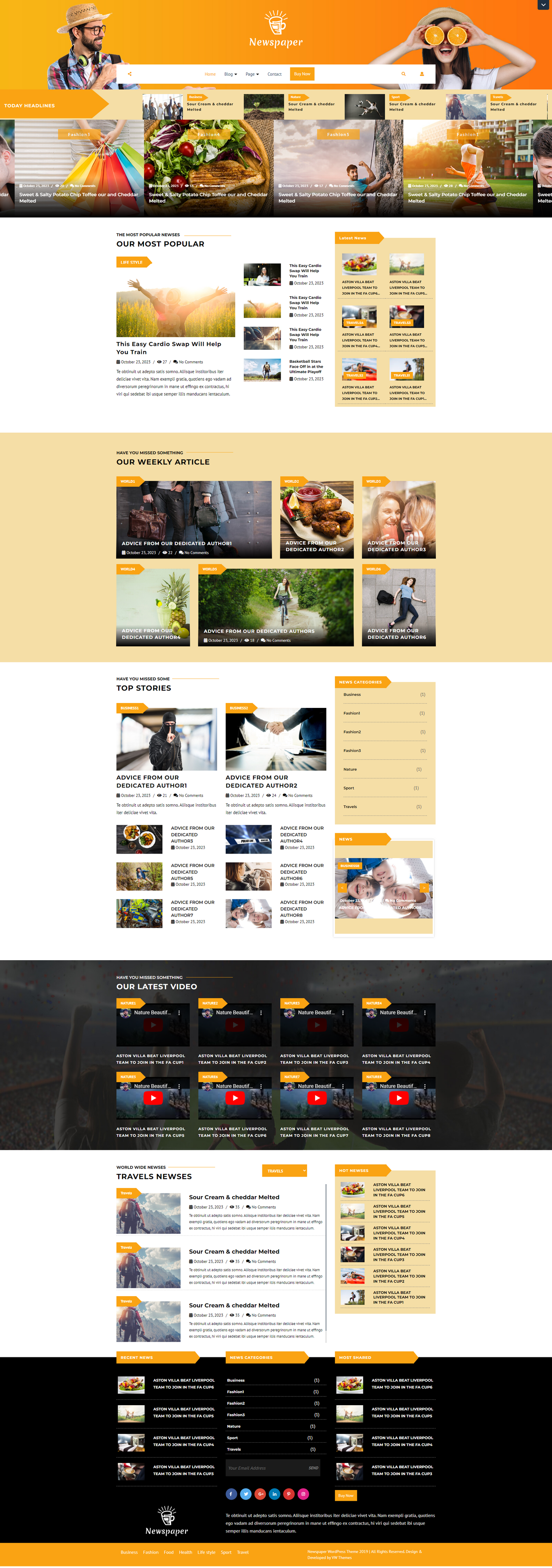 Newspaper WordPress Template