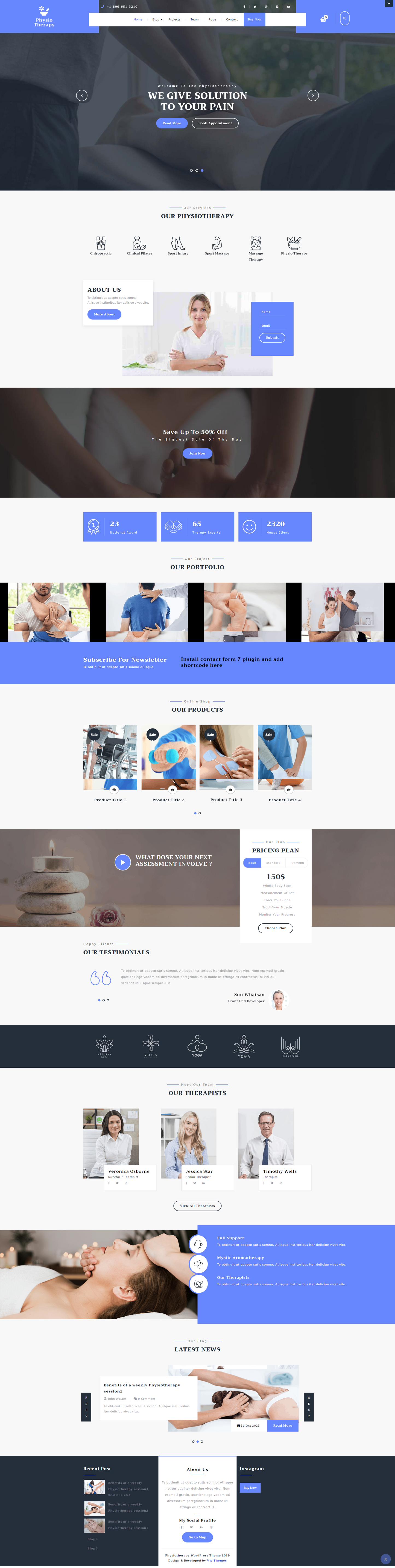 Physiotherapy WordPress Template