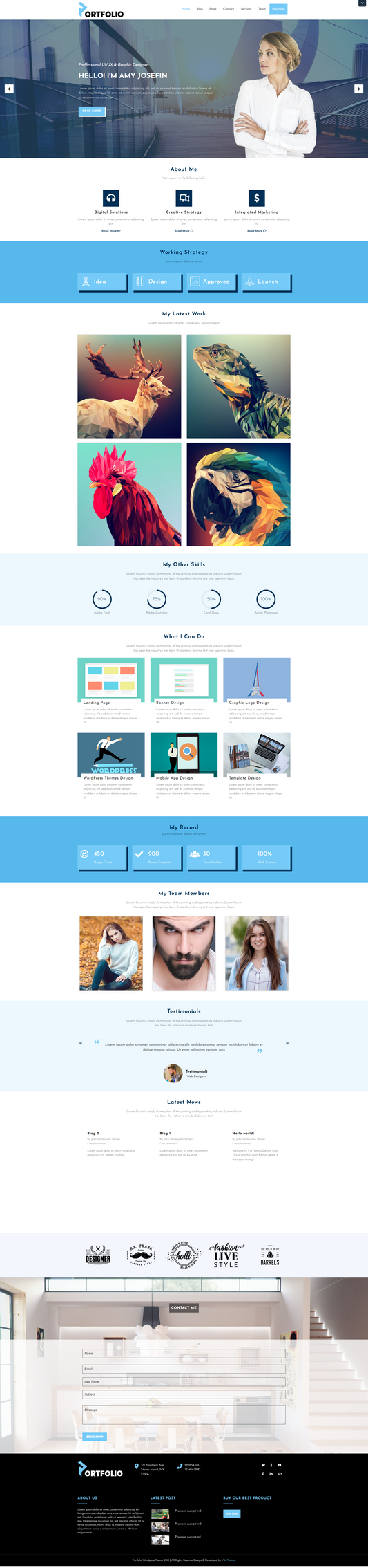WordPress Portfolio Template