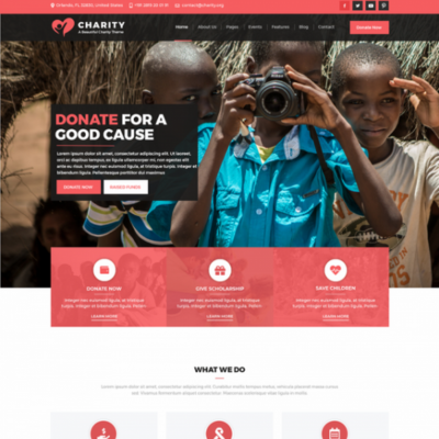 Charity WordPress Template