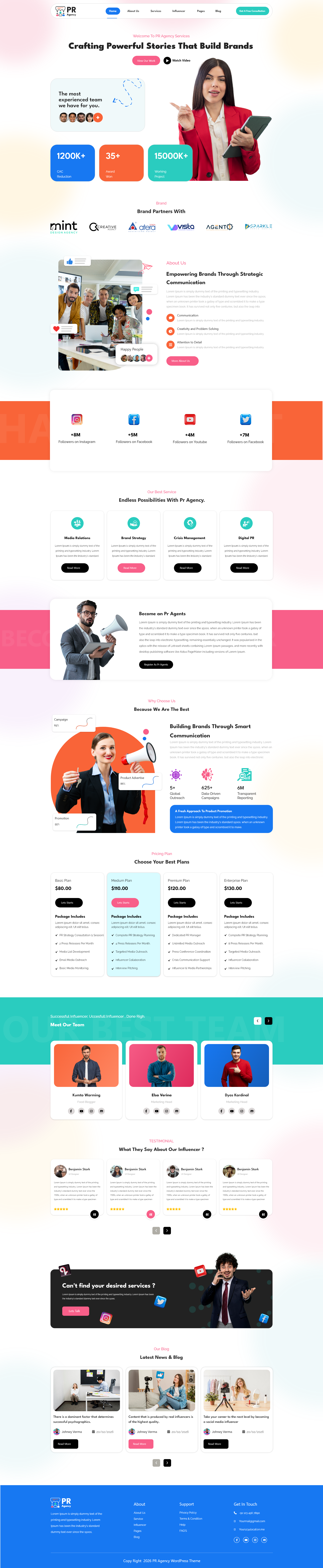 Communications WordPress Theme