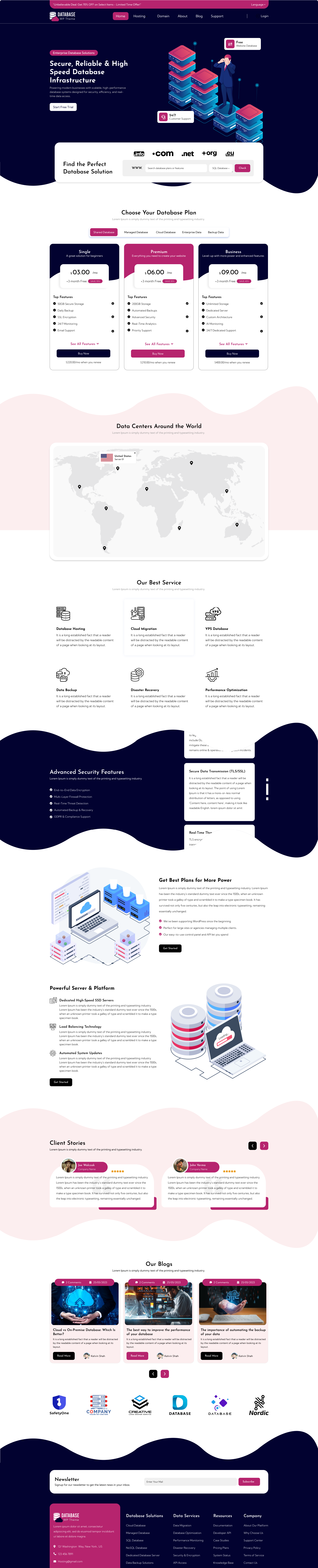 Database WordPress Theme