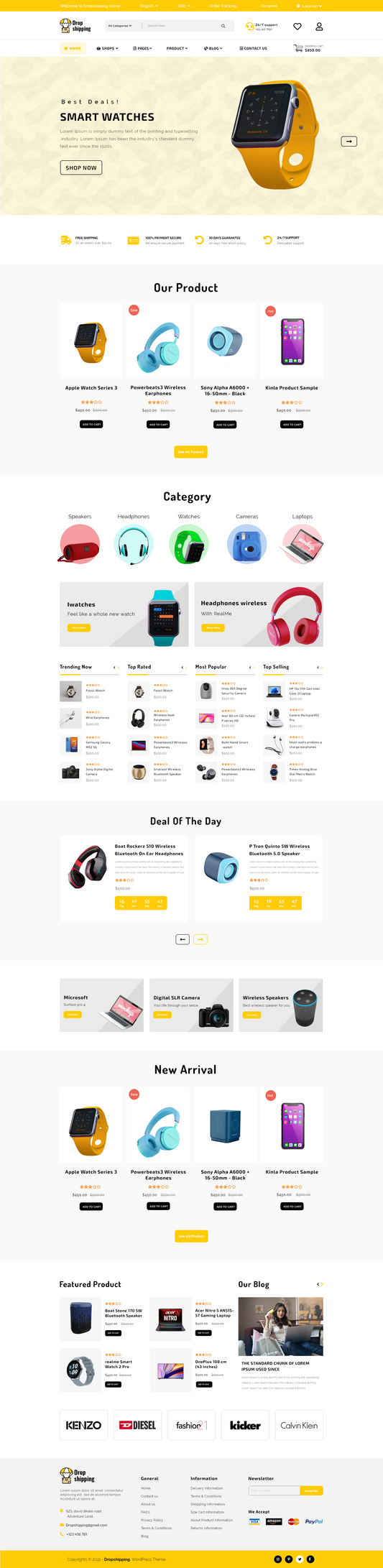 Dropshipping Store WordPress Theme