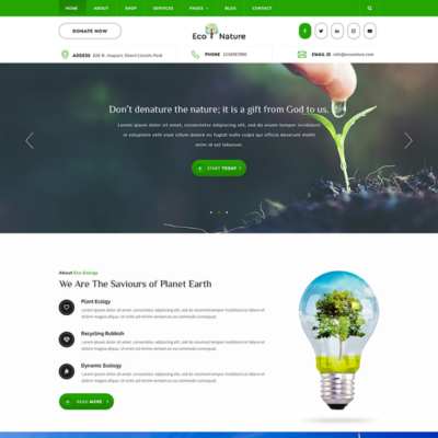 Eco Nature WordPress Template
