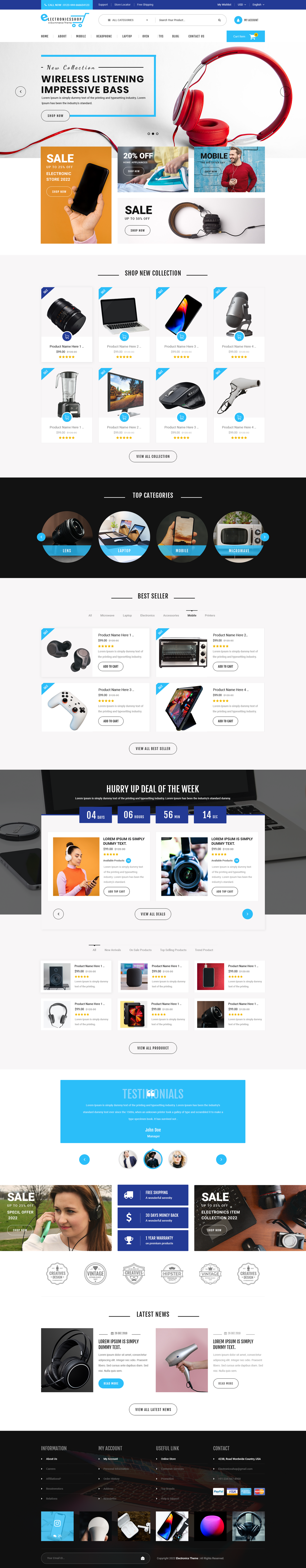 Electronics WordPress Theme