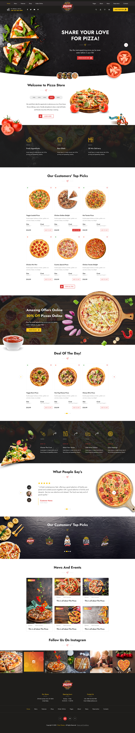 Fast Food WordPress Theme