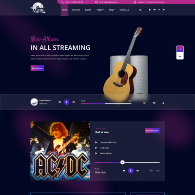 Free Audio WordPress Theme