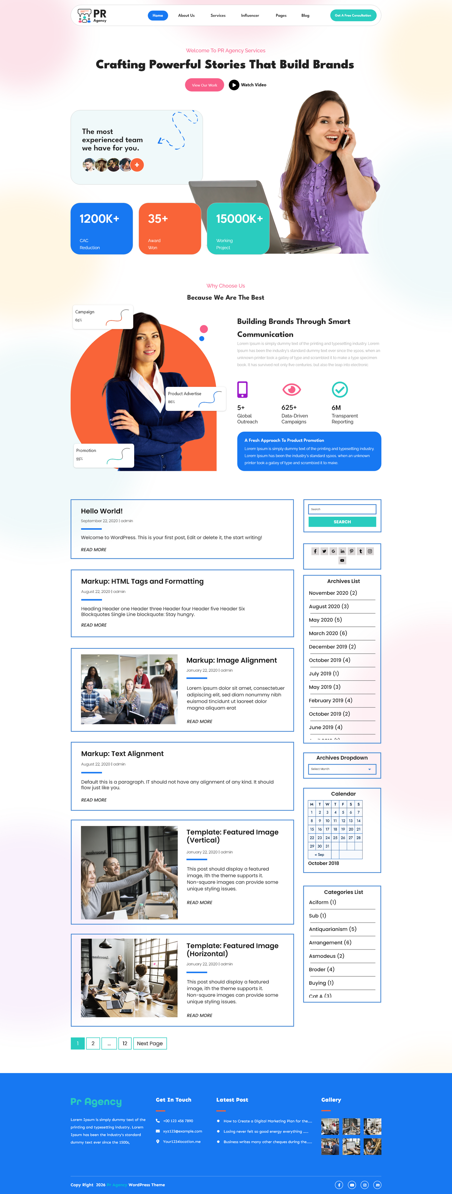 Free Communications WordPress Theme