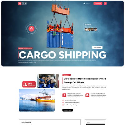 Free Cargo WordPress Theme Icon