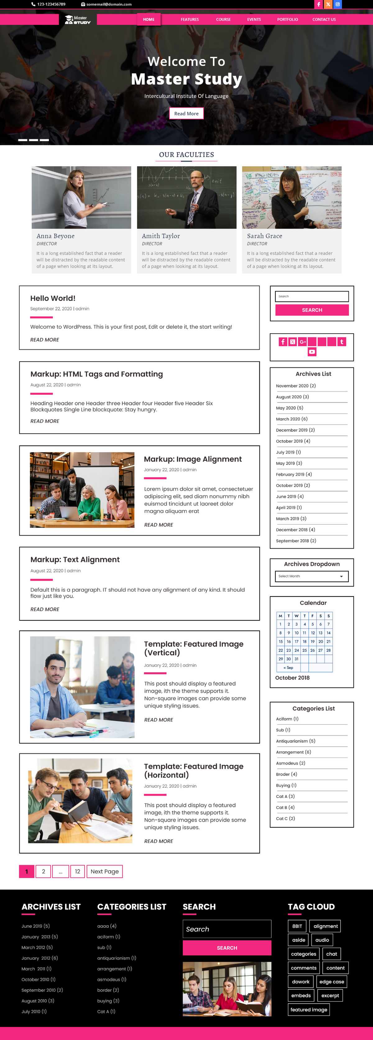 Best Free Master Study WordPress Theme For Kindergartens Buywptemplates