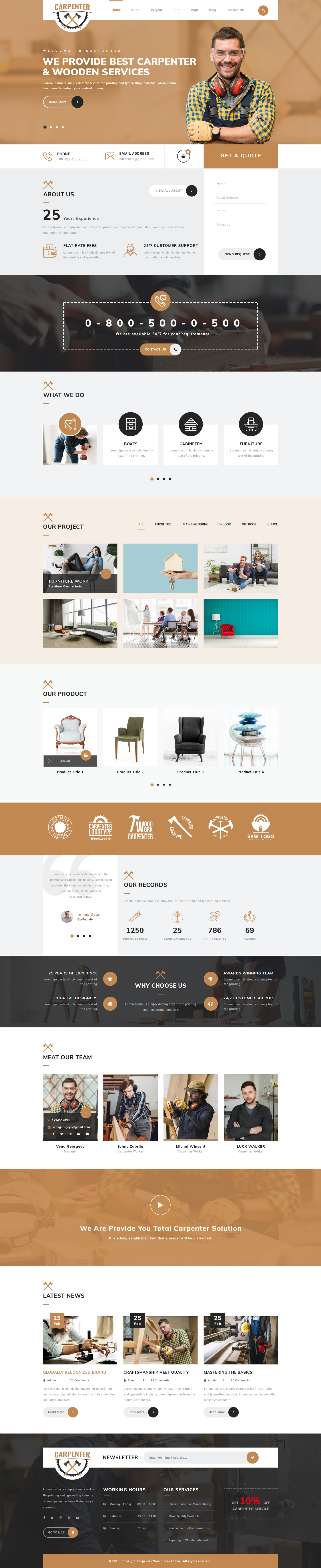 Furniture WordPress Template