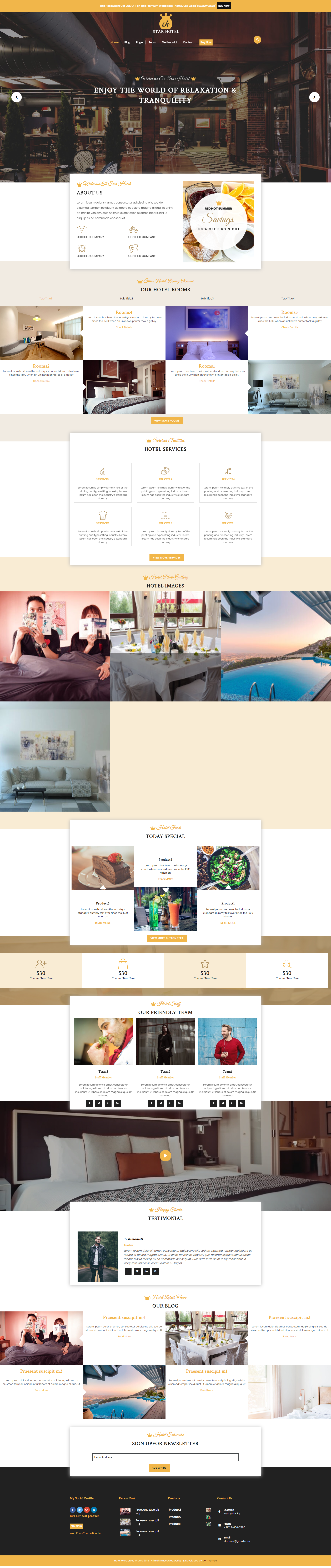 WordPress hotel theme
