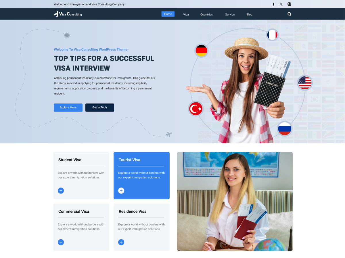 Immigration WordPress Theme Icon image