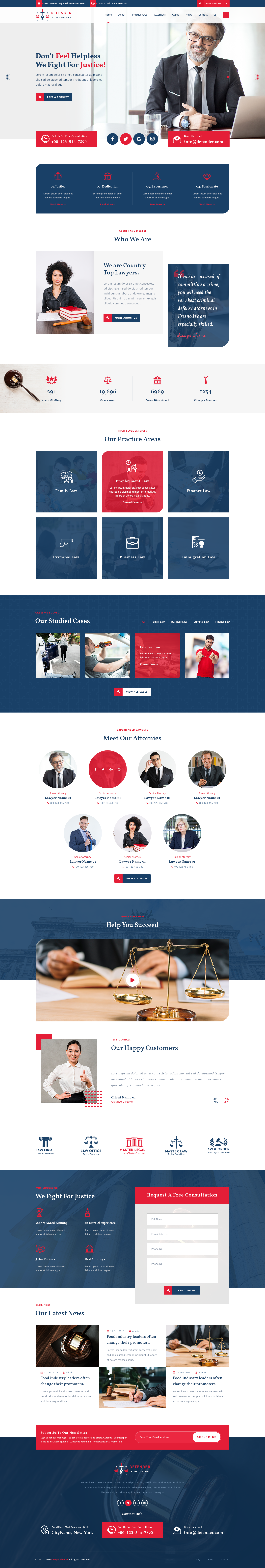 Law firm wordpress theme