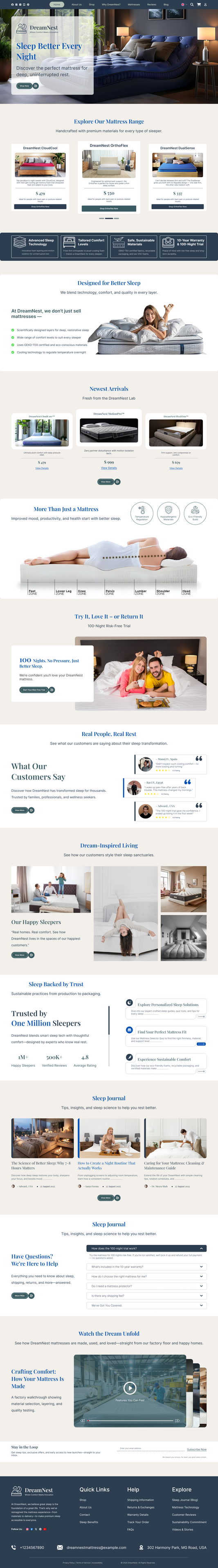 Mattress WordPress Theme