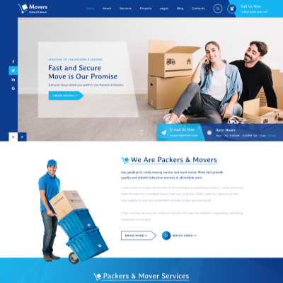 Moving Company WordPress Template