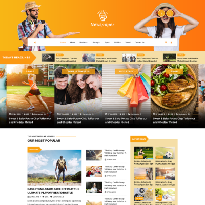 Newspaper WordPress Template