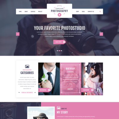 Photography WordPress Template