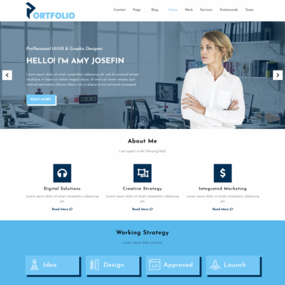 Free WordPress Portfolio Template Free WordPress Portfolio Template